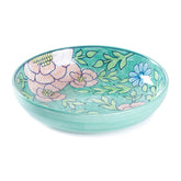 Ceramic Serving Dish, 11 Inches, Turquoise & Pink - Eyaas